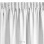 Zasłona na taśmie 140x175 RITA jednokolorowa biała z miękkiej tkaniny - 4