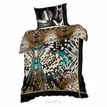 Pościel z makosatyny 220x200 EVA 15 Eva Minge czarna z designerskim wzorem w motyle z kolekcji Premium - 5