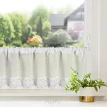 Zazdrostka gotowa w tunelu 150x30 CLARIE biała z bawełny zdobiona koronką - 12