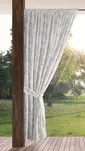 Zasłona na taras 155x200 GARDEN 12 kremowa w tunelu wodoodporna z motywem roślinnym - 10