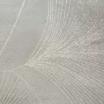 Koc 150x200 GINKO 1 srebrny z motywem liści miłorzębu - 4