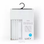 Firana gotowa na przelotkach 140x250 LUCY biała z gładkiego woalu - 11
