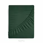 Prześcieradło z bawełny jersey z gumką ciemna zieleń 90x200 Design 91 - 3