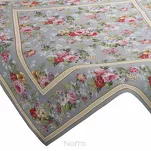 Nakładka gobelinowa 100x100 4088 popielata różowa wzór kwiatu wiśni - 2