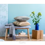 Poszewka welwetowa 45x45 SIBEL jednokolorowa Pierre Cardin granatowa zdobiona lamówką - 5