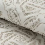 Pościel satynowa 160x200 SPRING 100 ciemny beż z ornamentem roślinnym z kolekcji Classic - 3