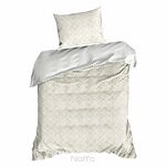 Pościel satynowa 160x200 SPRING 100 ciemny beż z ornamentem roślinnym z kolekcji Classic - 5