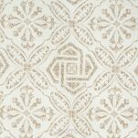 Pościel satynowa 160x200 SPRING 100 ciemny beż z ornamentem roślinnym z kolekcji Classic - 2