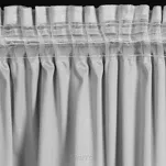 Zasłona na taśmie 140x270 DANI welwetowa srebrna jednokolorowa zdobiona w dolnej części falbanami - 10