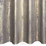 Zasłona na przelotkach 140x250 RENIA welwetowa stalowa z szampańskim przecieranym wzorem - 5