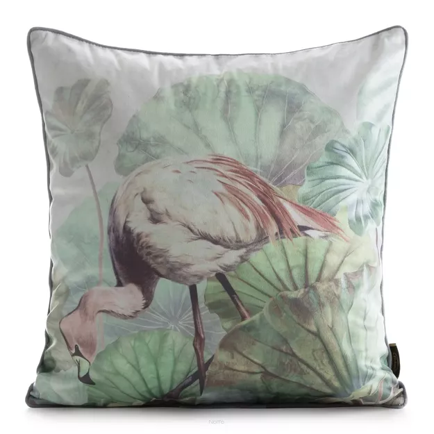 Poszewka welwetowa 45x45 VELVET 195 zielona pudrowa