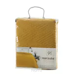 Narzuta 170x210 BONI 4 musztardowa pikowana z mikrofibry geometryczny wzór - 2