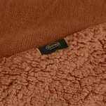 Koc jednokolorowy 170x210 TEDY ceglany imitujący buklę - 6