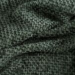 Zasłona na przelotkach 135x250 ALETA ciemna zieleń jednokolorowa z szenilu - 3