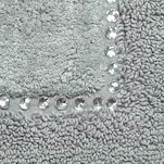 Dywanik bawełniany 60x90 CHIC srebrny zdobiony kryształkami - 3