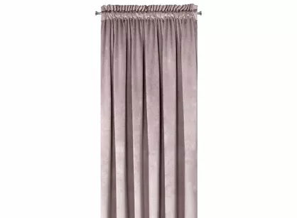 Zasłona gotowa na taśmie 140x270 ROSA welwetowa pudrowy róż Design 91