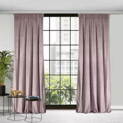 Zasłona gotowa na taśmie 140x270 ROSA welwetowa pudrowy róż Design 91