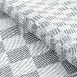 Komplet ścierek kuchennych 2x50x70 MAURO srebrne w kratkę z bawełny - 2