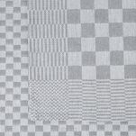 Komplet ścierek kuchennych 2x50x70 MAURO srebrne w kratkę z bawełny - 3