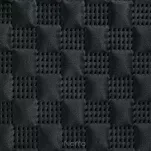 Narzuta welwetowa 200x220 SOFIA 4 czarna pikowana w dużą gęstą jodełkę - 4