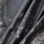 Zasłona na taśmie MARIELA welwetowa czarna z szampańskim nadrukiem - 3