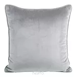 Poszewka welwetowa dwukolorowa 40x40 MEL 2 granatowa srebrna z ozdobną wypustką - 2