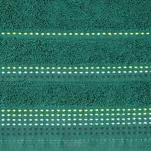 Ręcznik 30x50 POLA ciemna zieleń z kolorową bordiurą zakończoną stebnowaniem 500 g/m2 - 2