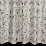 Zasłona na taśmie MARIELA welwetowa kremowa z szampańskim nadrukiem - 8