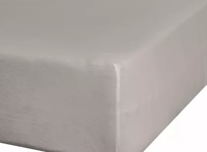 Prześcieradło z bawełny jersey 3 z gumką srebrne 240x220