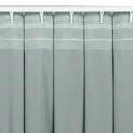 Zasłona na taśmie flex 140x300 MADLEN welwetowa jednokolorowa srebrna - 11