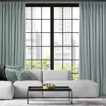 Zasłona na taśmie flex 140x300 MADLEN welwetowa jednokolorowa srebrna - 13