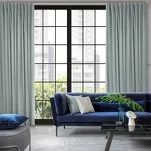 Zasłona na taśmie flex 140x300 MADLEN welwetowa jednokolorowa srebrna - 14