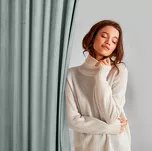 Zasłona na taśmie flex 140x300 MADLEN welwetowa jednokolorowa srebrna - 17