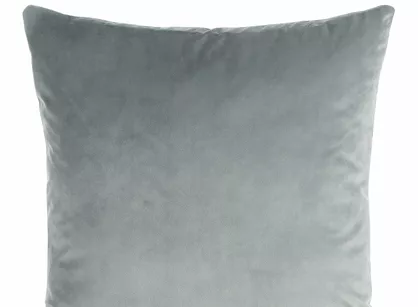 Poszewka welwetowa 45x45 GAJA 1 jednokolorowa srebrna