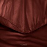 Pościel satynowa 160x200 NOVA 3 jednokolorowa gładka burgundowa - 2
