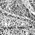 Firana na przelotkach 140x250 ELLISSA biała o strukturze siatki - 7