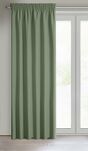 Zasłona na taśmie 140x270 RITA jednokolorowa oliwkowa z miękkiej tkaniny - 7