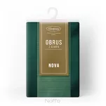 Obrus 140x220 GLAMO zielony z bieżnikiem 33x220 połyskującym złotą nicią - 2