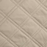 Narzuta welwetowa 170x210 LUIZ 8 beżowa pikowana hot press w wyrazisty geometryczny wzór - 4