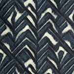 Pościel satynowa 160x200 SPRING 61 ciemny granat z wzorem geometrycznym z kolekcji Classic - 4