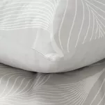 Pościel satynowa 140x200 SPRING 88 jasny szary z motywem geometrycznym z kolekcji Classic - 2