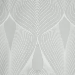 Pościel satynowa 140x200 SPRING 88 jasny szary z motywem geometrycznym z kolekcji Classic - 4