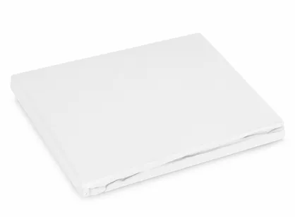 Prześcieradło z bawełny renforce z gumką 220x200 białe BASIC