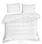 Pościel satynowa 220x200 DINA jednokolorowa gładka biała z kolekcji Diva Line - 5