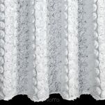 Firana na przelotkach 140x250 ROSES 6 Eva Minge biała z szyfonu aplikacja róż 3D - 5