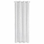 Firana na przelotkach 140x250 ROSES 6 Eva Minge biała z szyfonu aplikacja róż 3D - 7