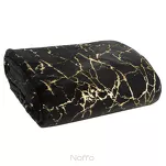 Koc 150x200 GLAMO czarny ze złotym wzorem marmurkowym z kolekcji Design 91  - 5