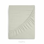 Prześcieradło z satyny bawełnianej z gumką NOVA 3 beż 1 180x200 - 4