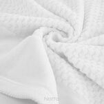 Ręcznik 30x50 FRIDA biały z fakturą kosteczki i szeroką welurową bordiurą 500 g/m2 - 3