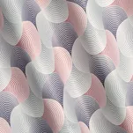 Zasłona na przelotkach 140x250 ASETA zaciemniająca srebrna z geometrycznym różowym wzorem - 6